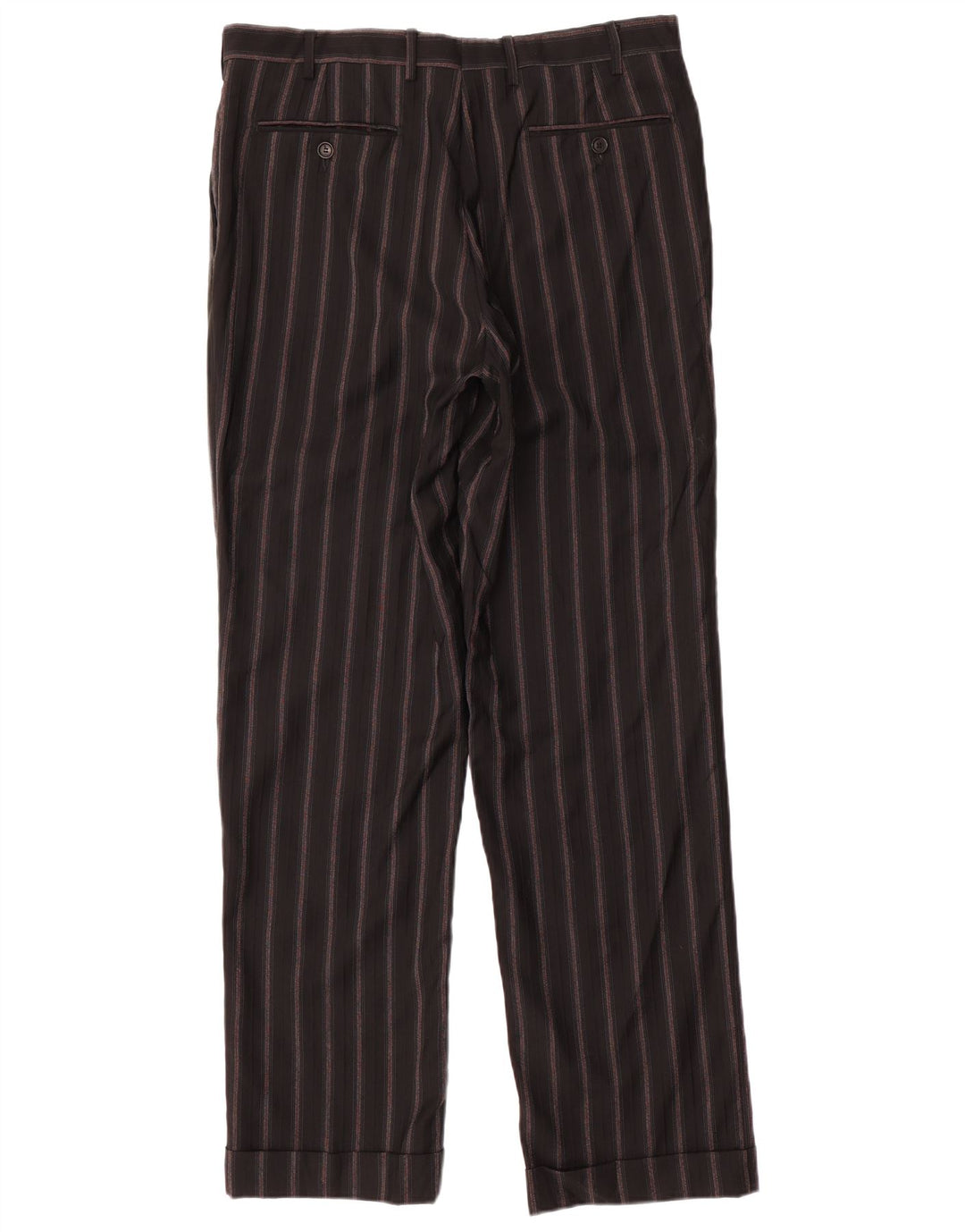 PAL ZILERI terno masculino de 3 botões e 2 peças IT 50 grande W34 L33 preto listrado