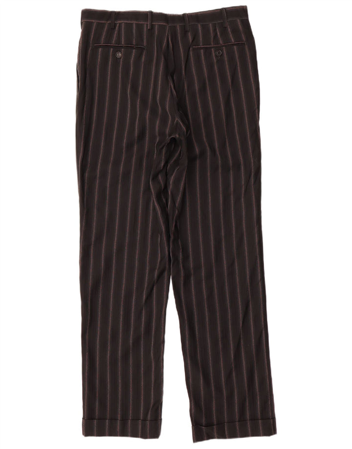 PAL ZILERI terno masculino de 3 botões e 2 peças IT 50 grande W34 L33 preto listrado