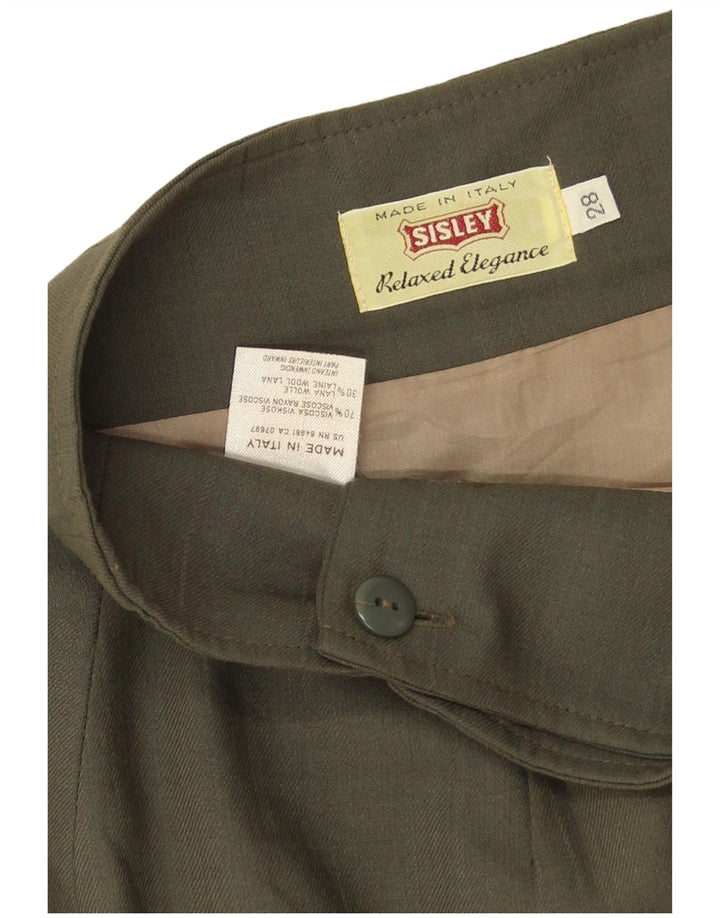 Saia feminina Sisley W28 viscose cáqui média