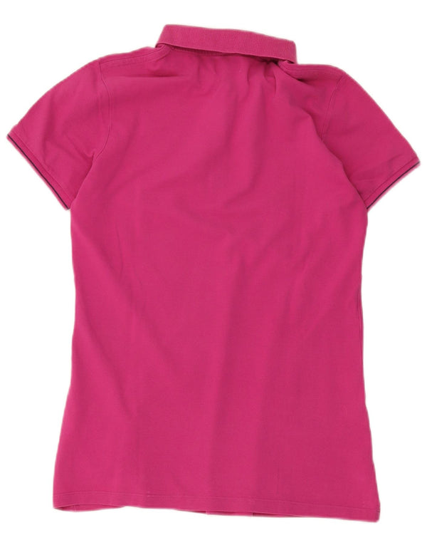 Camisa polo feminina Kappa UK 14 grande algodão rosa