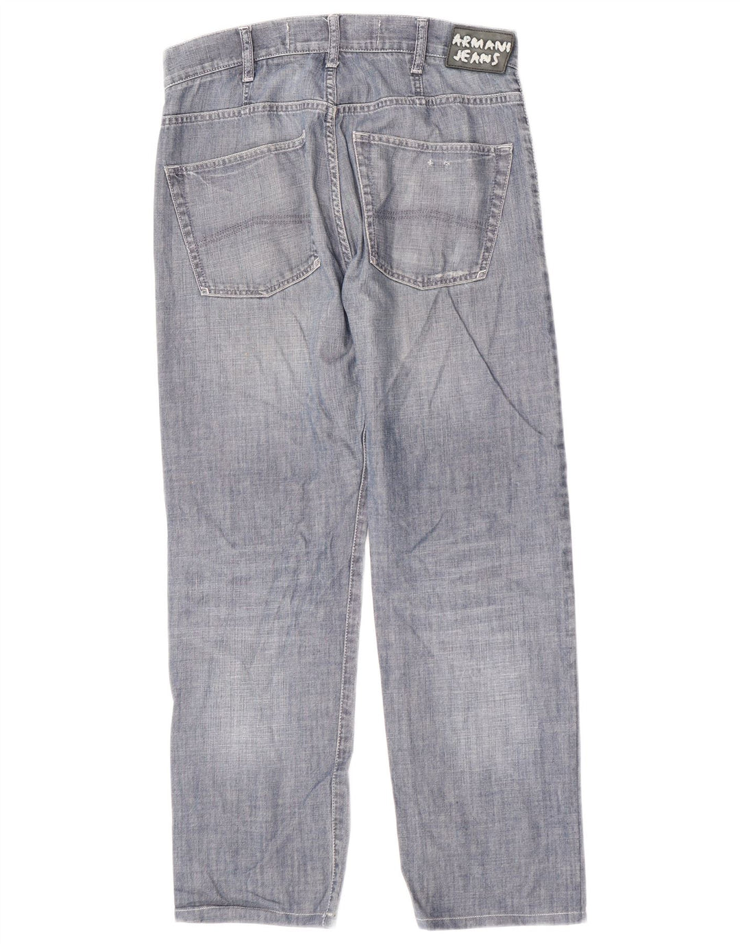 Calça jeans reta masculina Armani W31 L28 azul