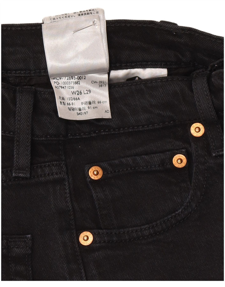Jeans feminino Levi's Ribcage Straight W26 L29 algodão cinza