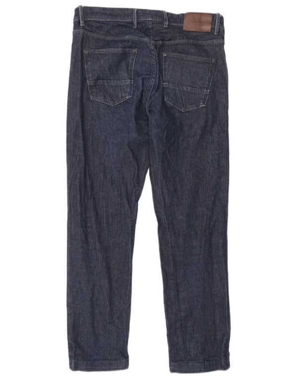 Massimo Dutti Mens Slim Jeans EU 40 Médio W31 L28 Azul Marinho Algodão