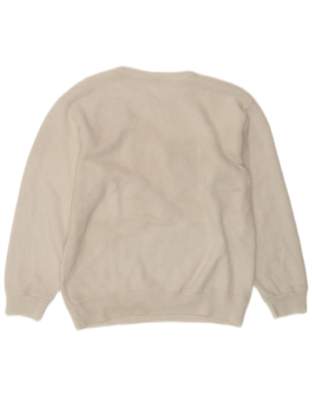 Suéter feminino CHARLES VOGELE com gola redonda UK 18 XL branco floral