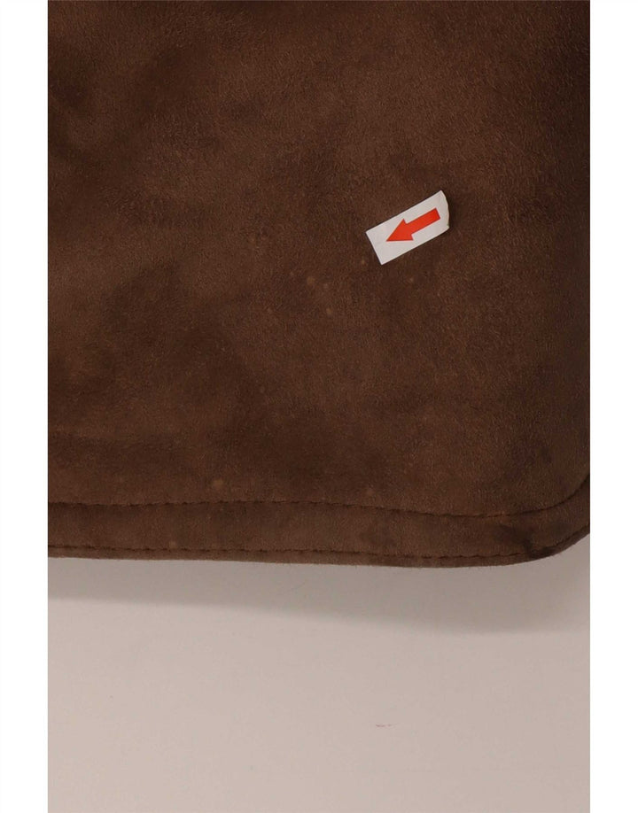 Sobretudo masculino de shearling Carieri&Carieri IT 46 pequeno marrom