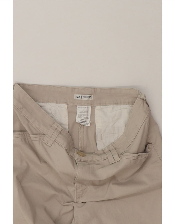 LEE Womens Straight Capri Trousers US 10 Large W30 L19 Grey Cotton Vintage Lee and Second-Hand Lee from Messina Hembry 