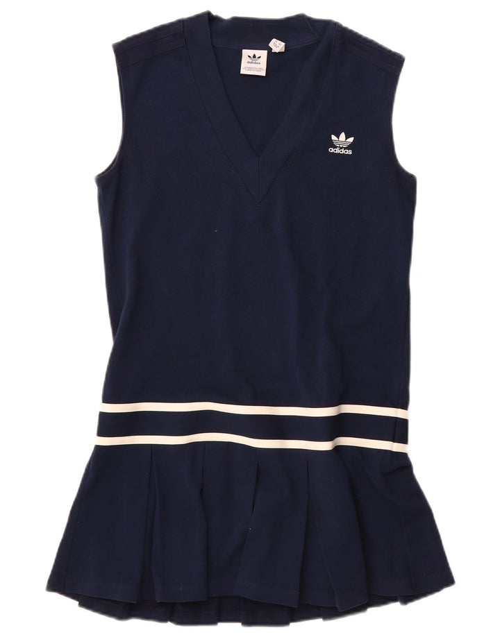 Adidas Women's Tennis Dress UK 8 Pequeno Azul Marinho Poliéster