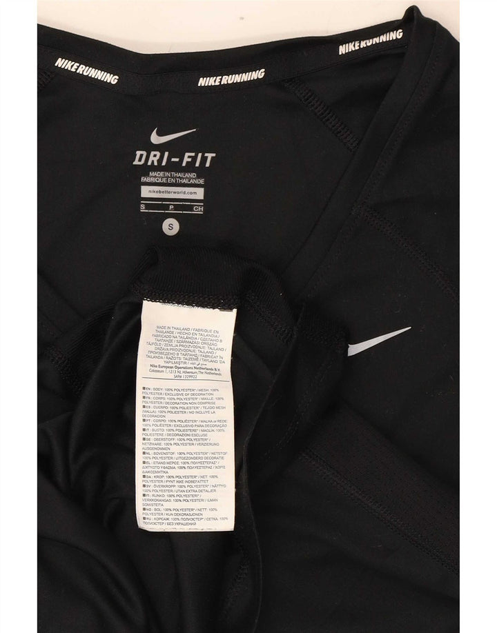 Camiseta Nike Feminina Dri Fit Top UK 8 Pequena Poliéster Preta