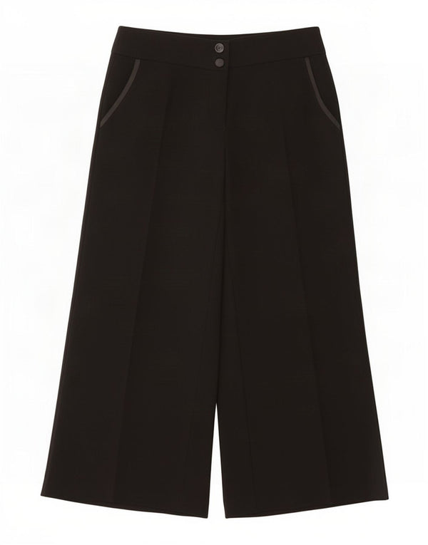 Calça casual curta feminina Marks & Spencer Reino Unido 14 grande W32 L27 preta