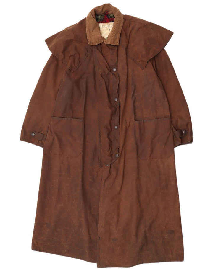 W. K. BACKHOUSE Casaco feminino oversized com capa encerada Reino Unido 14 marrom médio