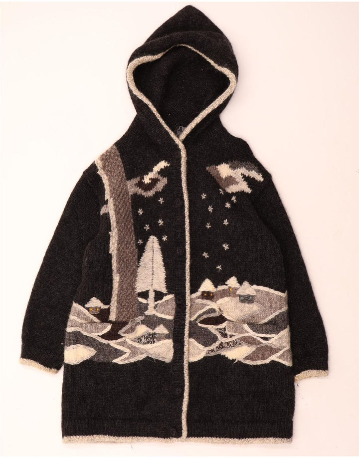 Suéter cardigã feminino grande DOBRILA Reino Unido 16 grande cinza novidade