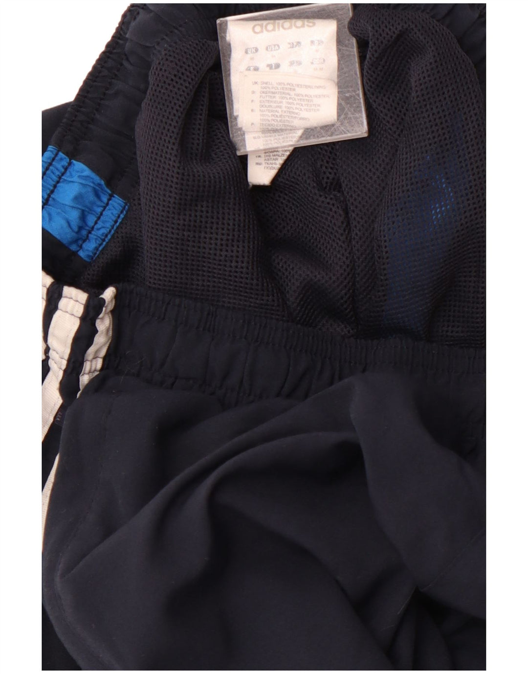 Calça de treino masculina ADIDAS Joggers médio azul marinho colorblock