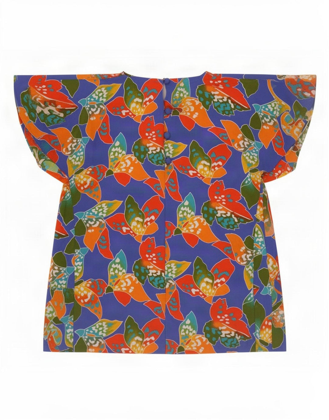 Blusa feminina Paul Mausner UK 10 pequena floral multicolorida