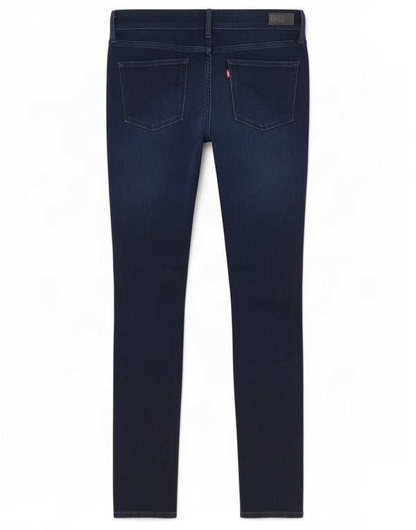 Calça jeans feminina Levi's Slight Curve Mid Rise Slim W30 L34 Azul marinho