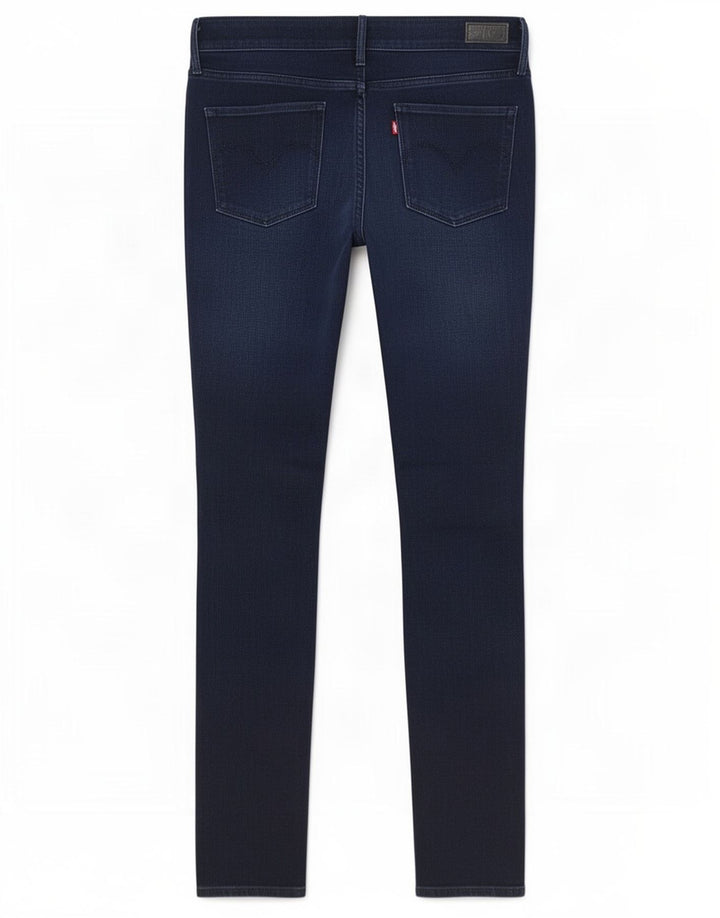 Calça jeans feminina Levi's Slight Curve Mid Rise Slim W30 L34 Azul marinho