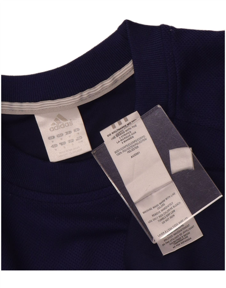 Adidas Mens Top Manga Longa Médio Roxo Poliéster