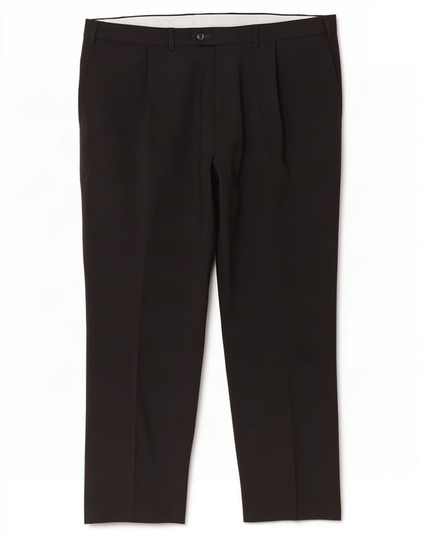 Calça chino reta masculina Marks & Spencer W40 L31 poliéster preto