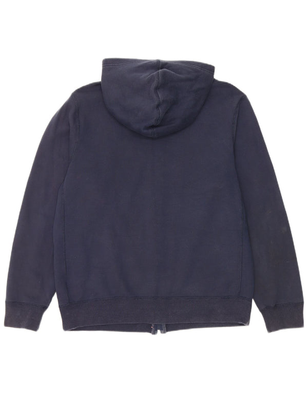 Suéter Nike Boys Zip com capuz 13-14 anos XL azul marinho algodão