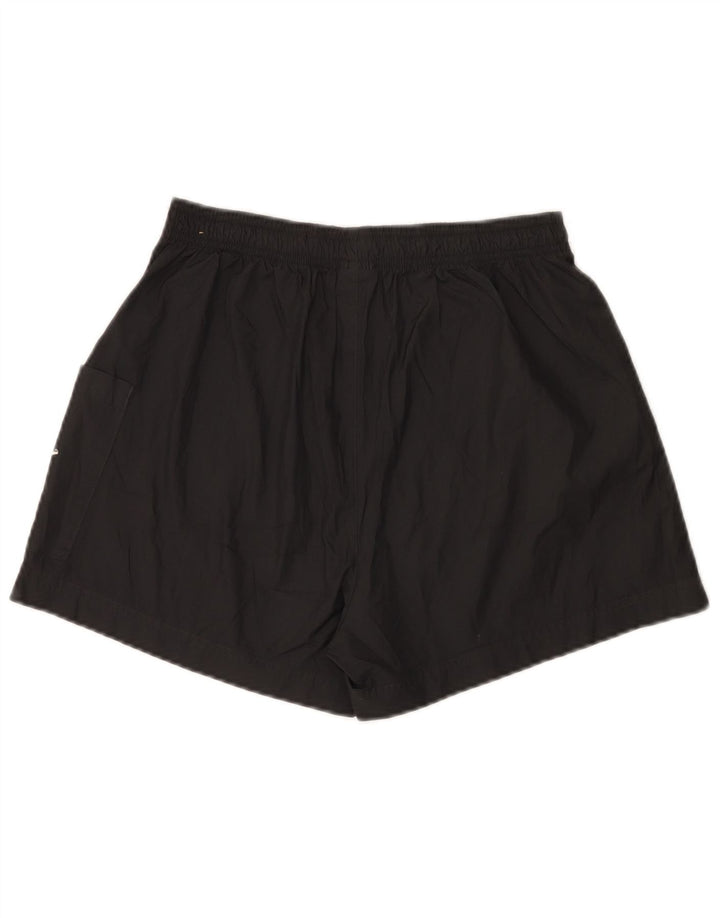 Shorts esportivos gráficos femininos Nike UK 16 grande preto colorido bloco de poliéster