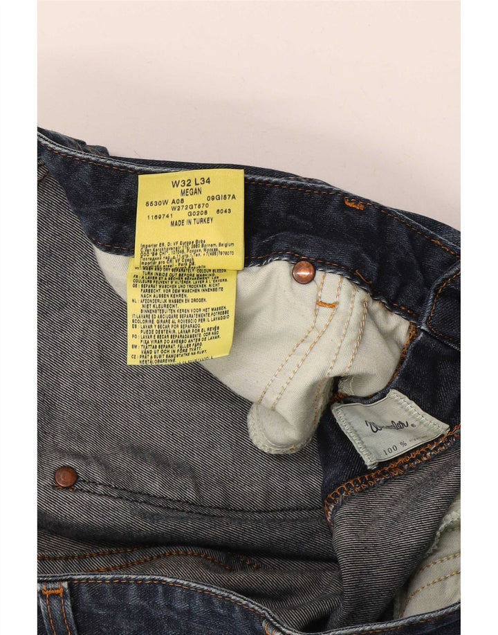 Wrangler feminino Megan Bootcut jeans W32 L34 azul marinho algodão
