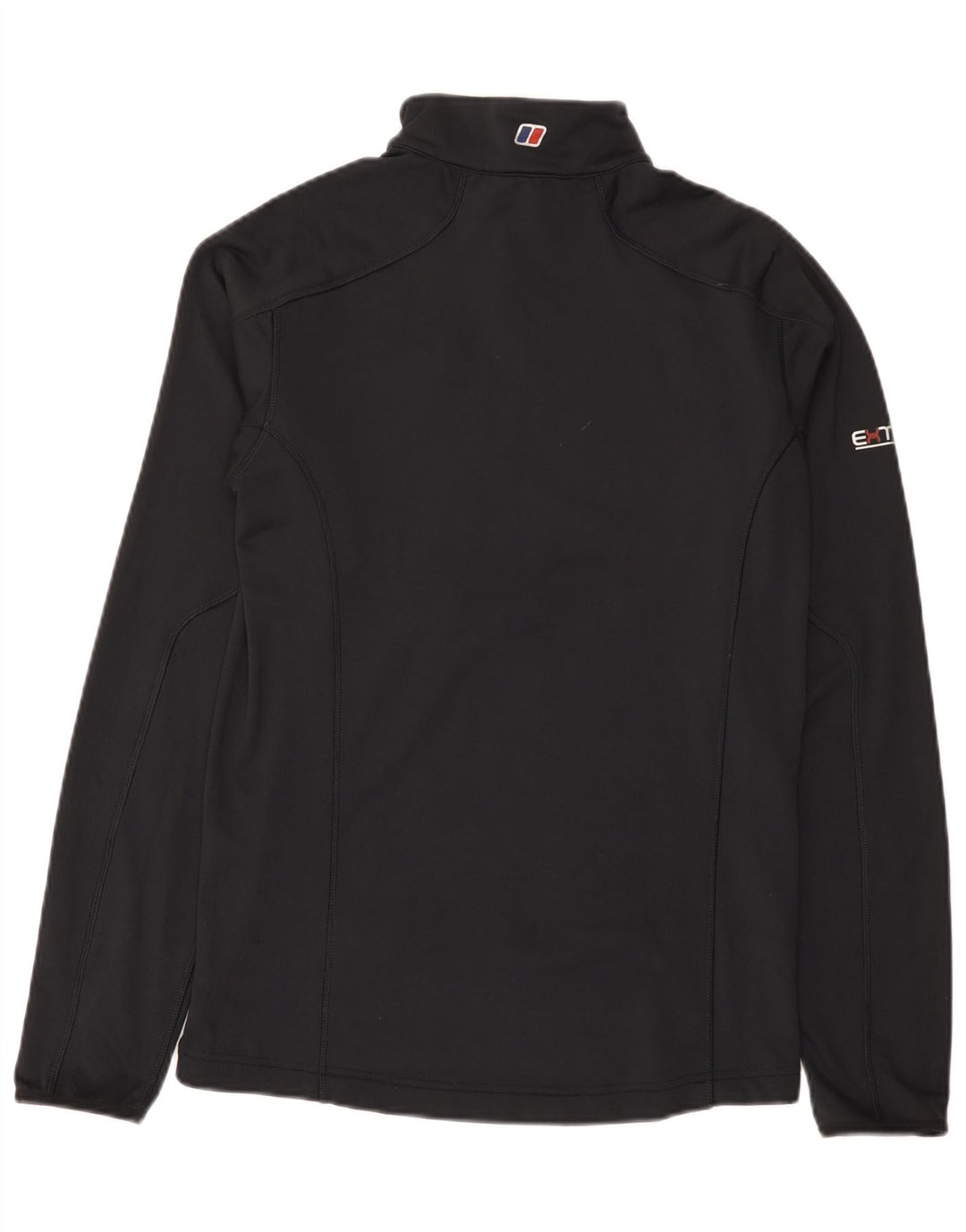 Berghaus pulôver masculino com zíper e gola em poliéster preto médio