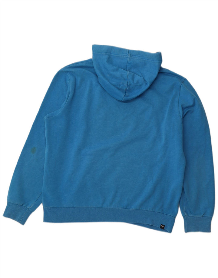 Jumper com capuz gráfico masculino PUMA grande azul