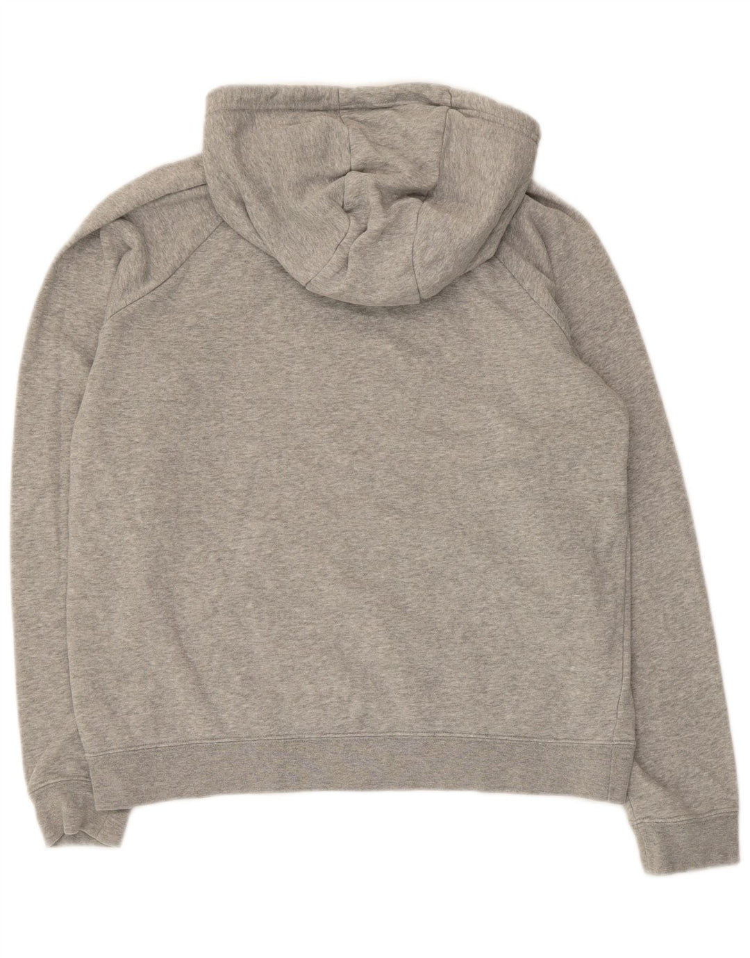 Nike Womens Hoodie Jumper UK 14 Médio Cinza Algodão