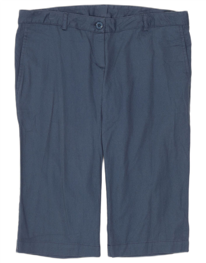 Calça capri feminina Fila UK 16 grande W36 L17 azul marinho poliamida