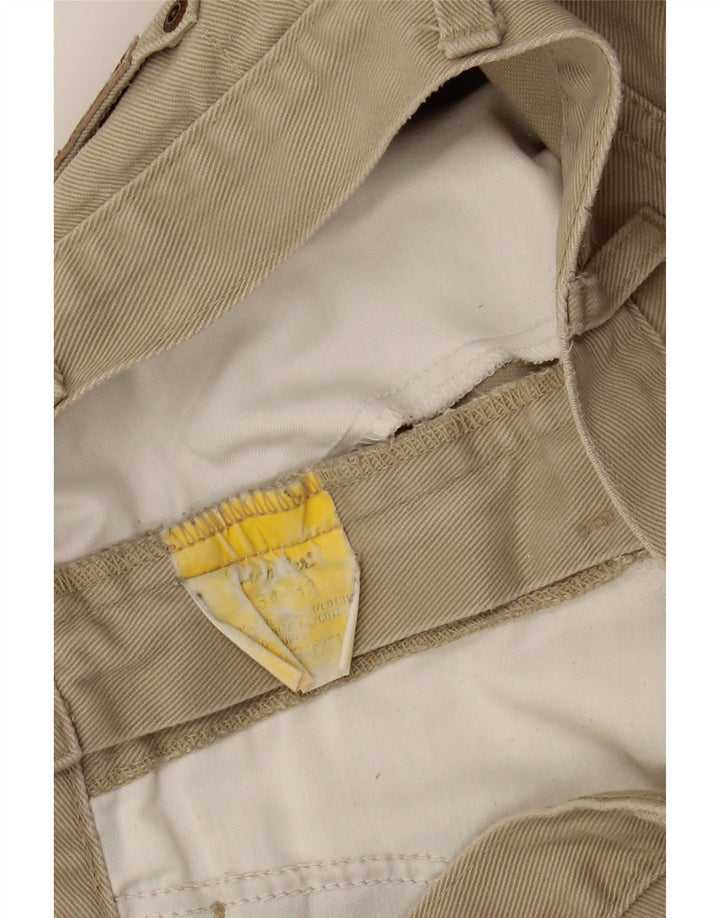 WRANGLER Mens Straight Casual Trousers W34 L32 Beige Cotton Vintage Wrangler and Second-Hand Wrangler from Messina Hembry 