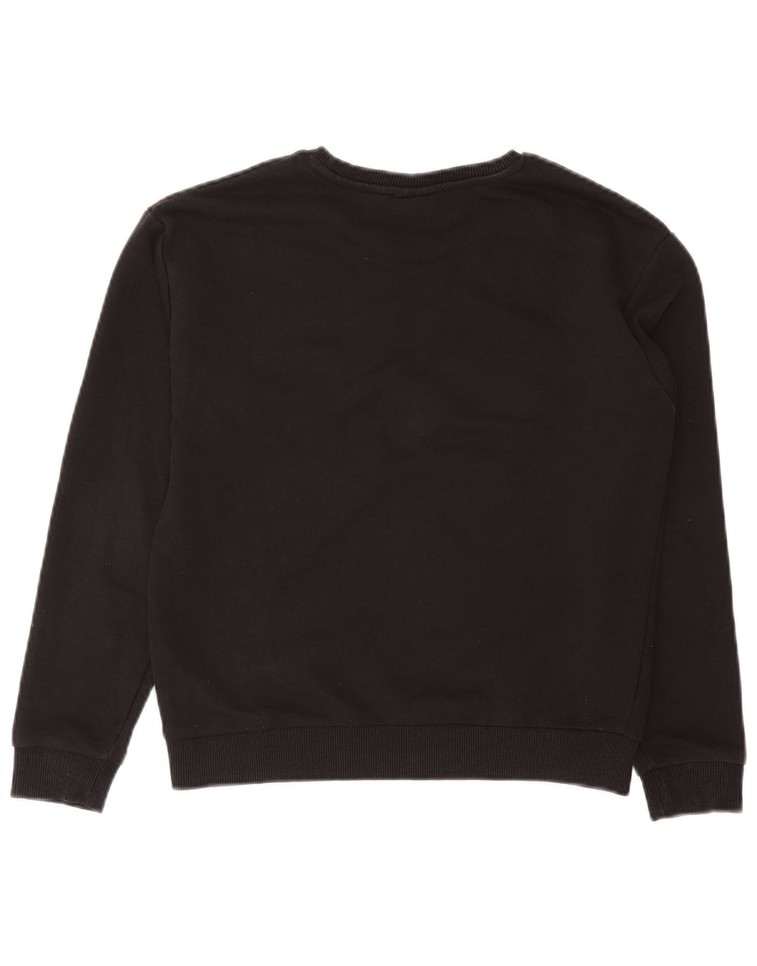 Fila moletom feminino jumper UK 10 pequeno algodão preto