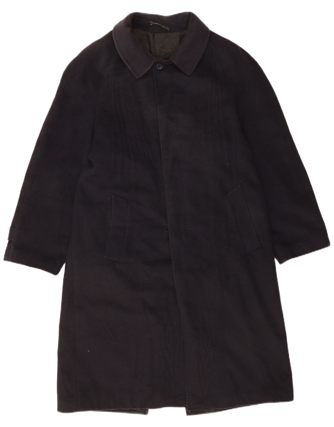 Sobretudo masculino John Lewis UK 40 grande lã azul marinho