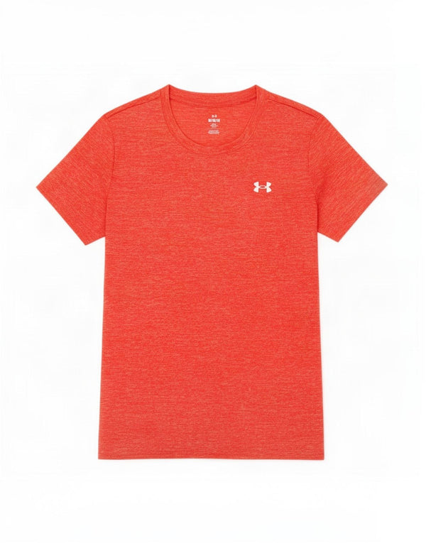 Camiseta masculina Under Armour Top médio laranja manchado