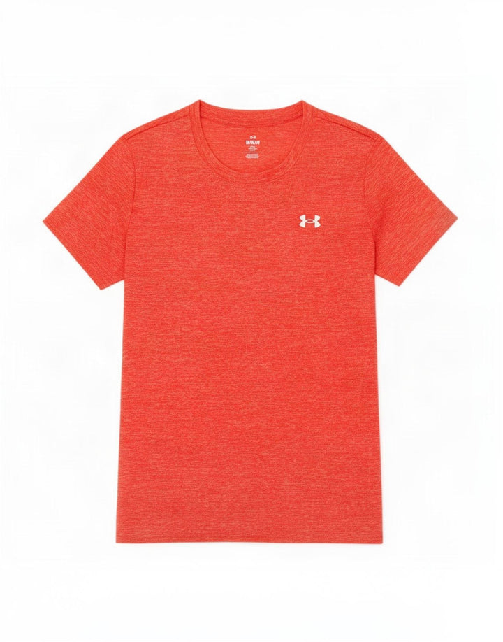 Camiseta masculina Under Armour Top médio laranja manchado