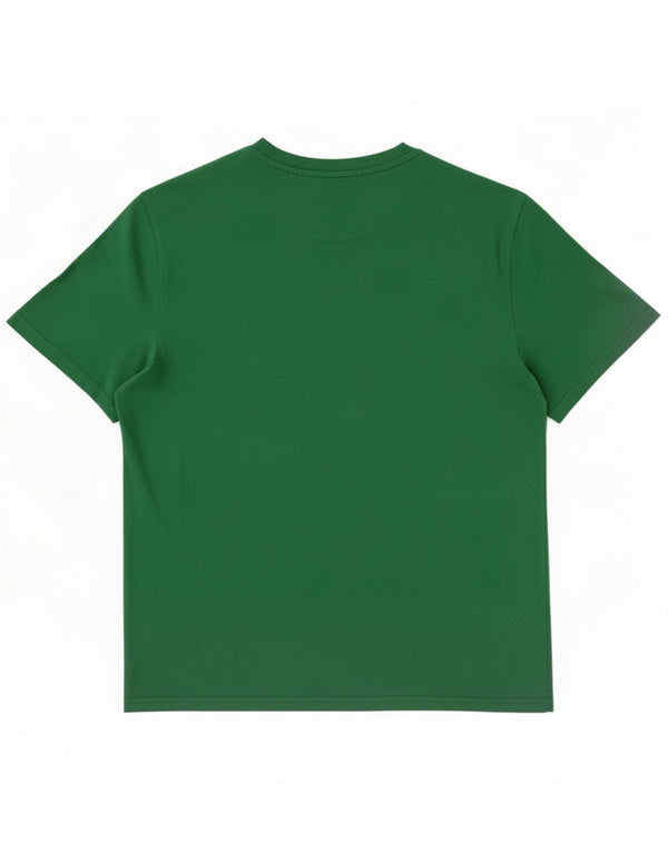 Champion Mens T-Shirt Top XL Algodão Verde