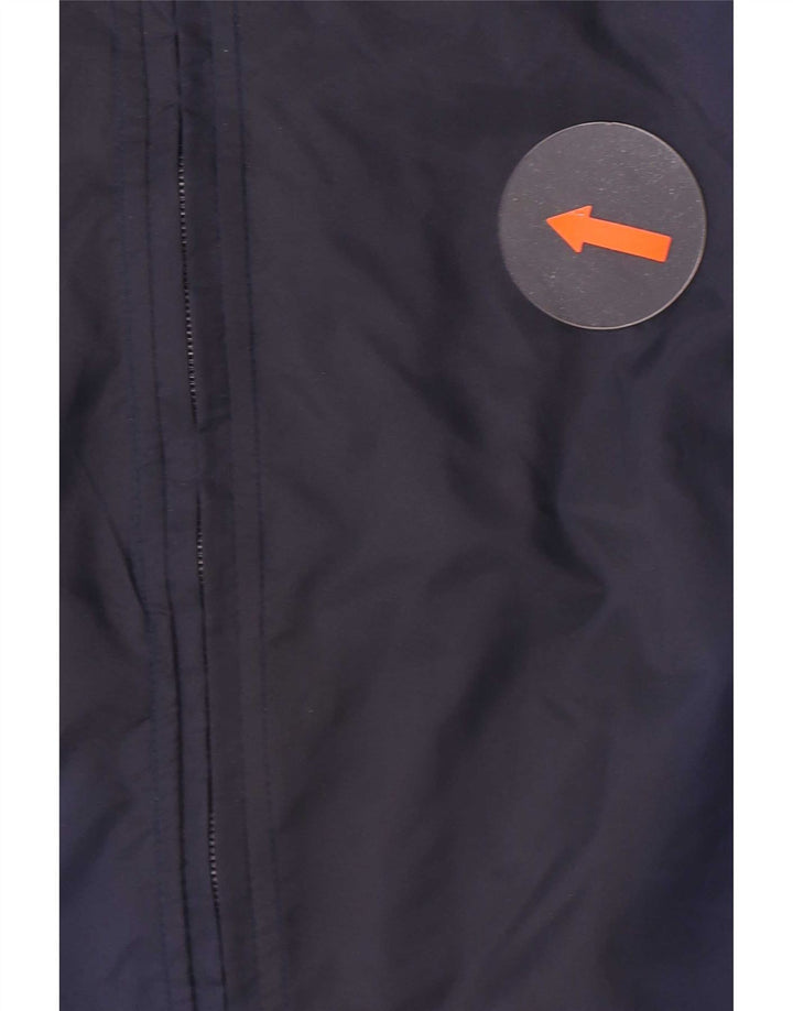 Jaqueta de chuva masculina Nike UK 39/41 médio azul marinho nylon