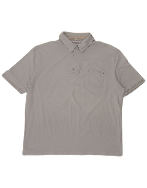 Camisa polo masculina Trussardi 3XL cinza