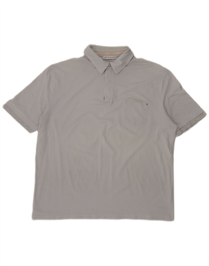 Camisa polo masculina Trussardi 3XL cinza