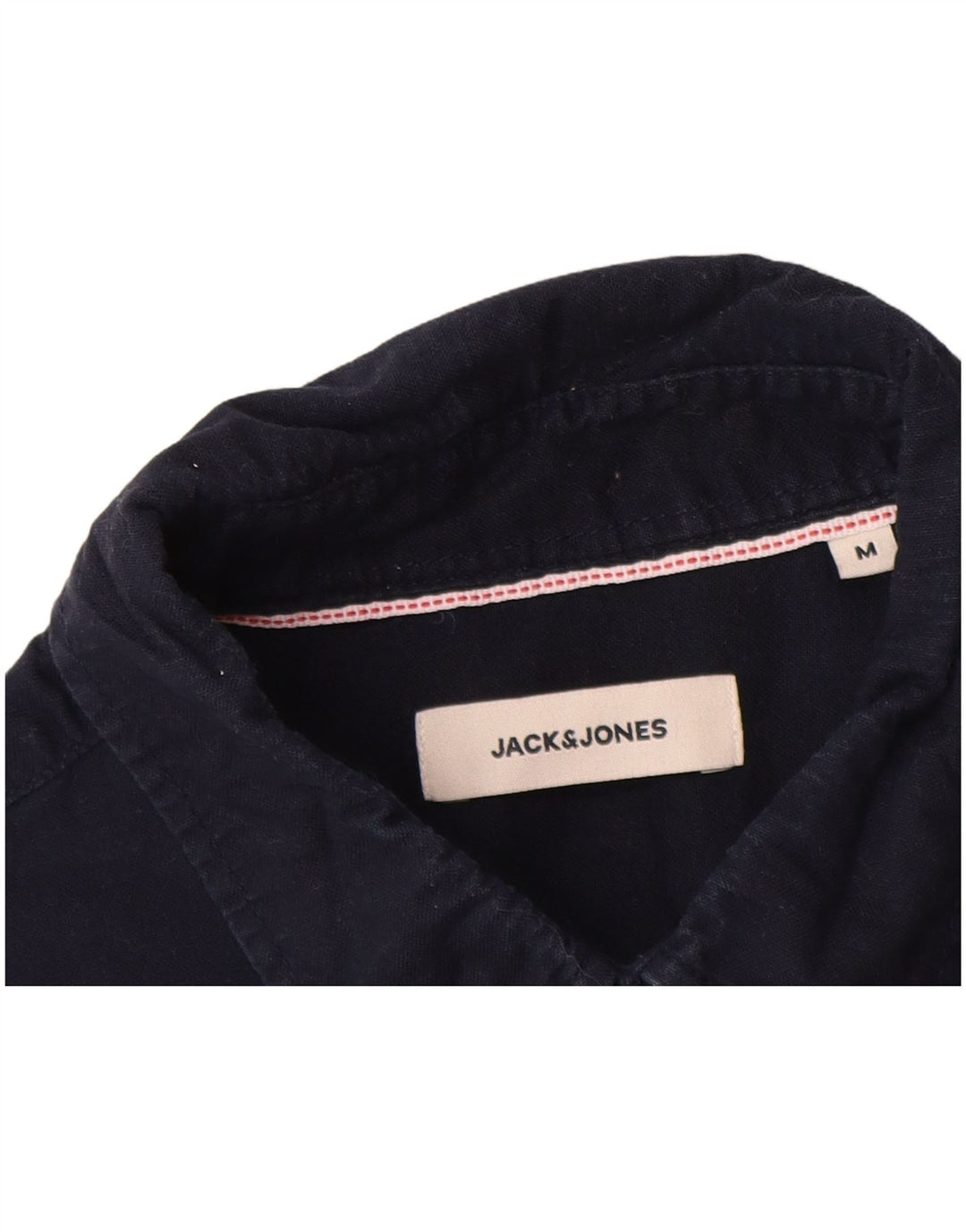 Camisa masculina Jack & Jones média azul marinho algodão