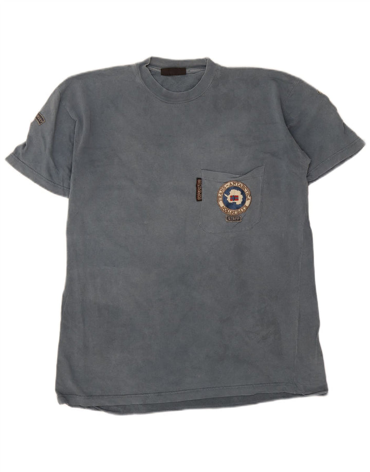 Camiseta masculina Napapijri azul médio