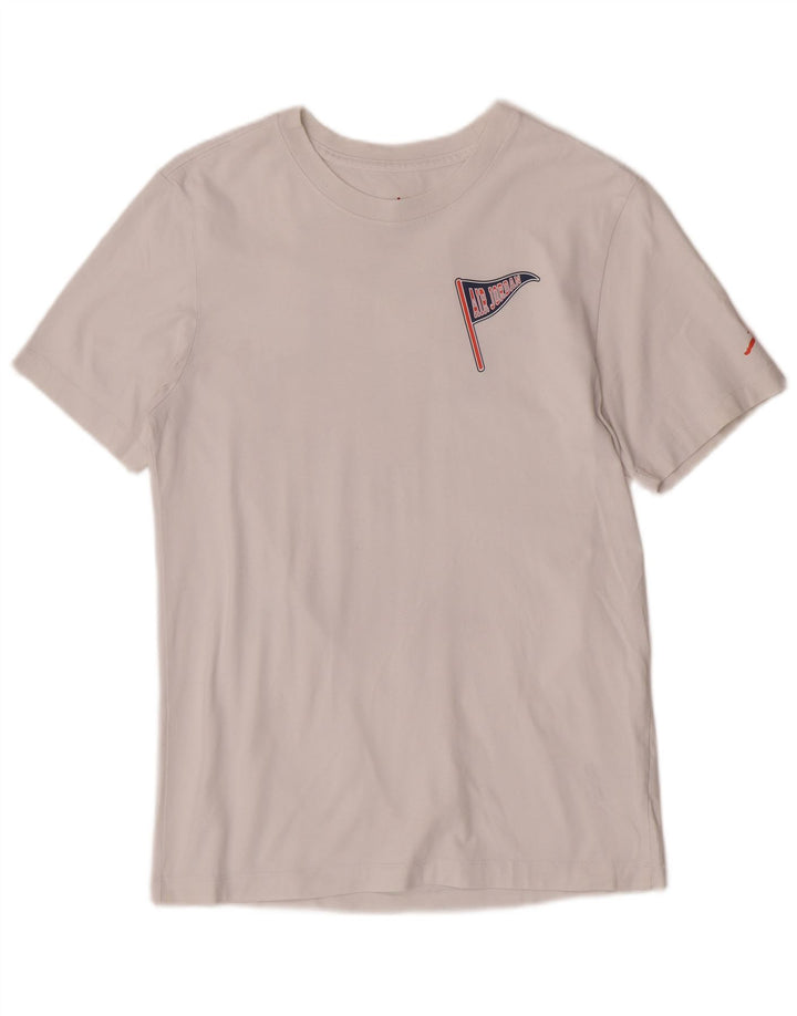 Camiseta Jordan Mens Standard Fit Graphic Top Médio Algodão Branco