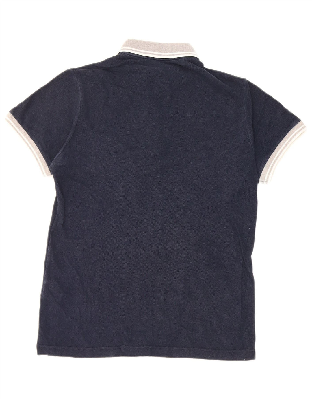 Camisa pólo masculina Fred Perry pequena algodão azul marinho