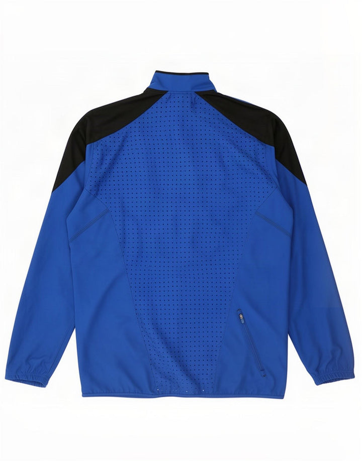 Adidas Mens Treino Top Jaqueta Grande Azul Colorblock Poliéster