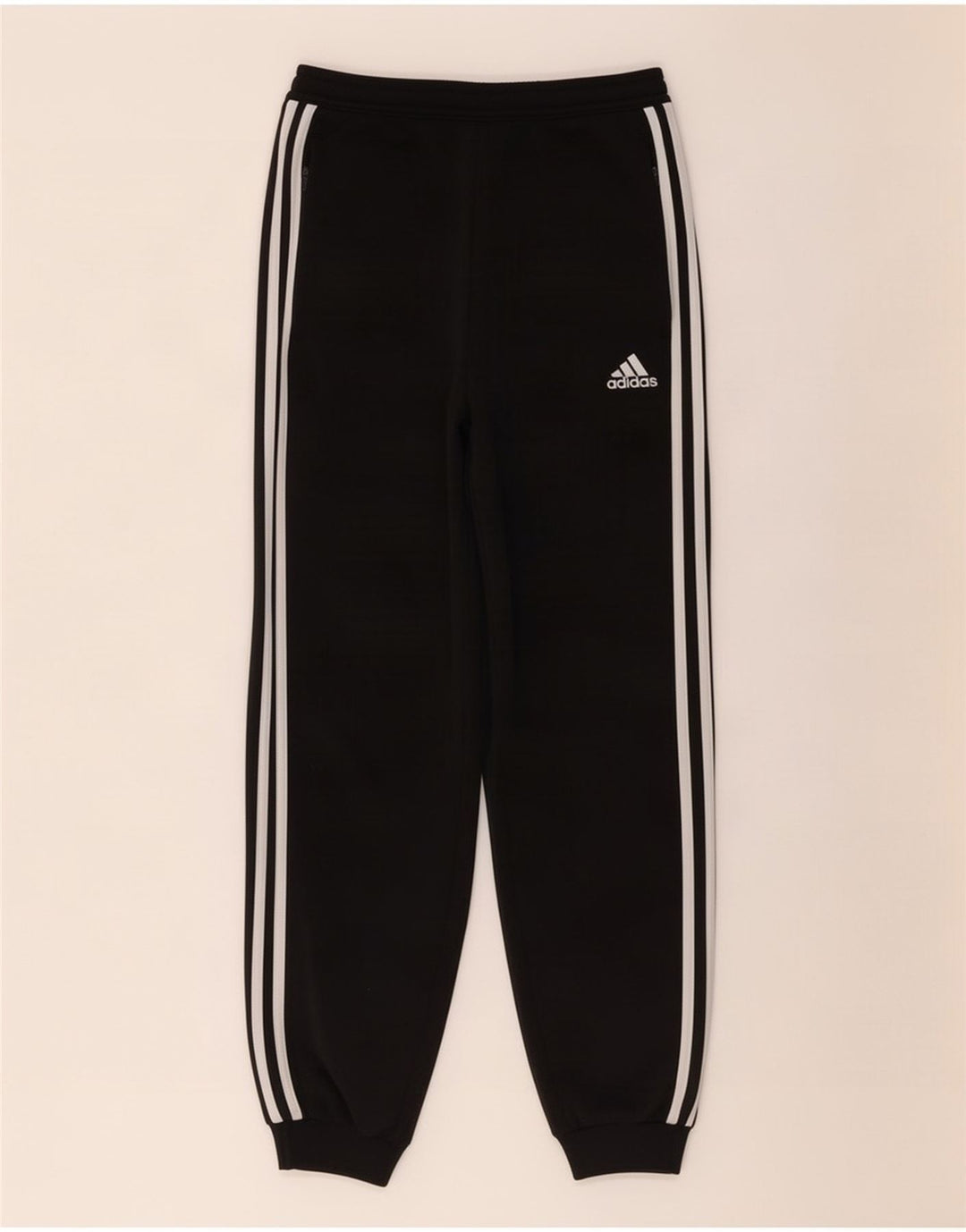 Adidas meninos calças de treino joggers 11-12 anos preto poliéster