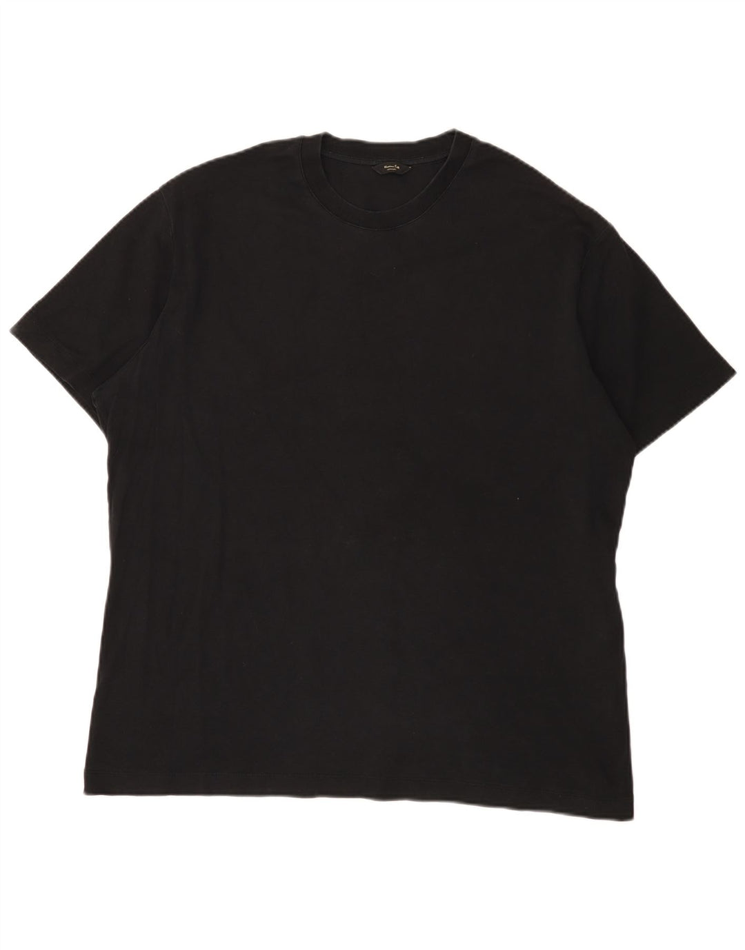 Camiseta masculina Massimo Dutti Top 2XL algodão preto