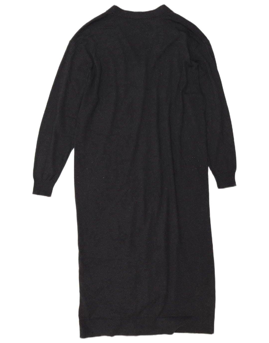 Suéter cardigã oversized Zara feminino com palangre Reino Unido 10 poliéster cinza pequeno