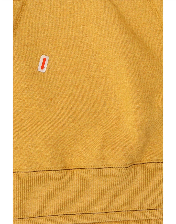 CHAMPION Suéter com capuz gráfico masculino grande algodão amarelo