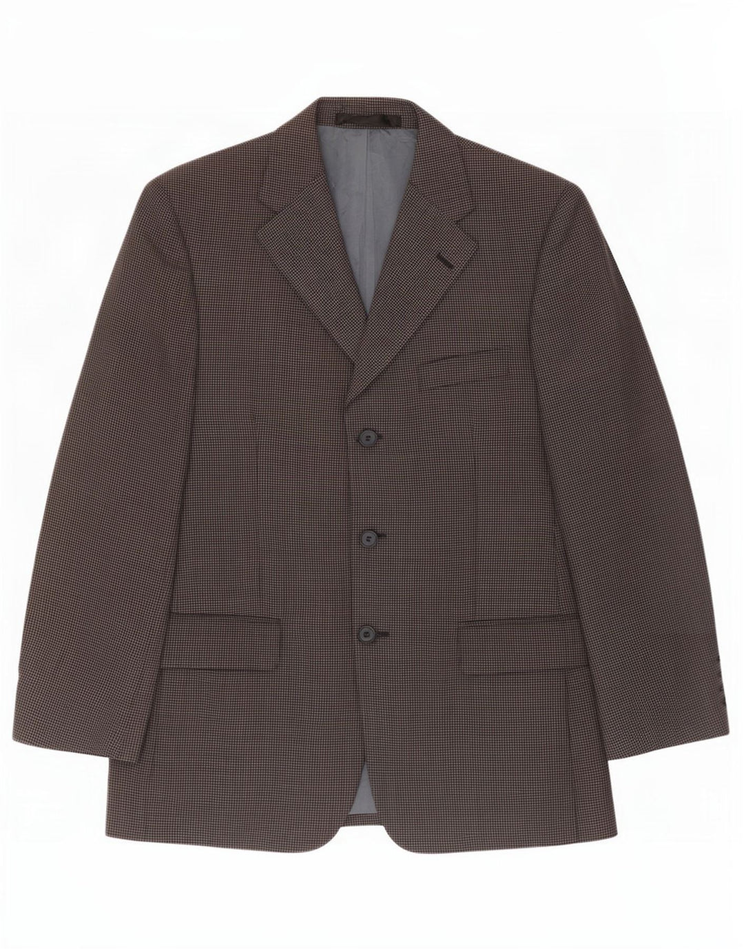 Jaqueta Blazer Curta Masculina Marks & Spencer Reino Unido 38 Azul Marinho Médio Geométrico