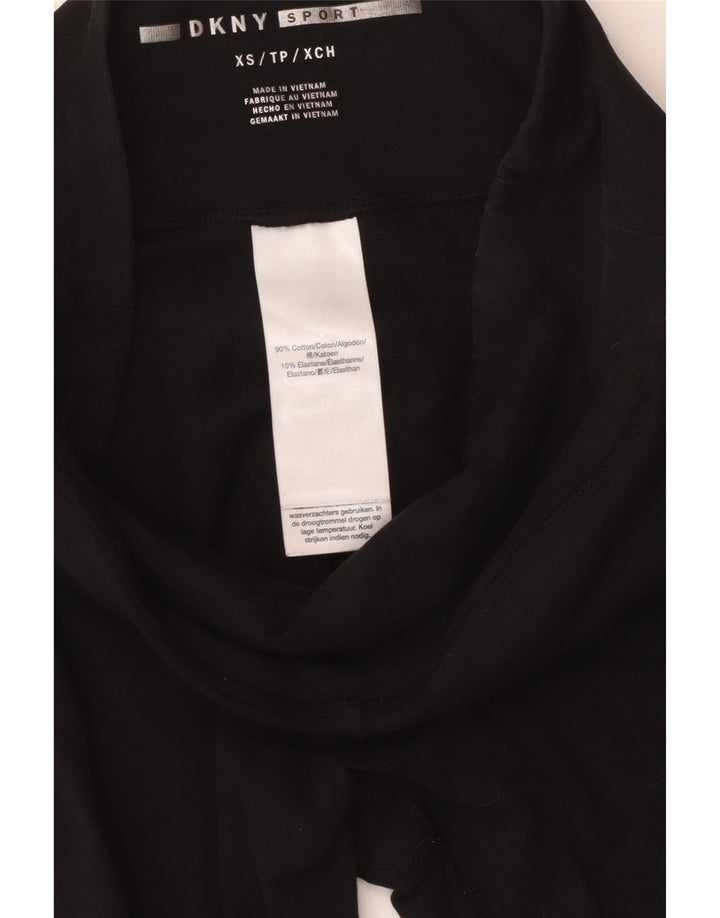 Leggings gráficas femininas Dkny UK 4 XS algodão preto