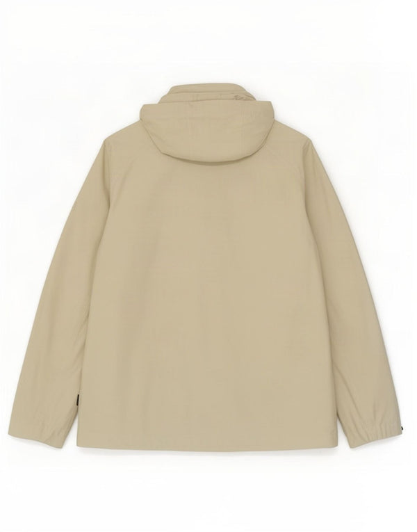 Jaqueta de chuva feminina com capuz Jack Wolfskin Reino Unido 16 grande poliéster branco