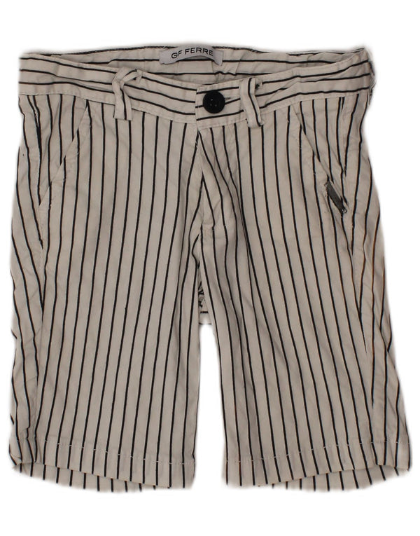 GIANFRANCO FERRE Shorts Chino para meninos 12-18 meses W20 listrado branco